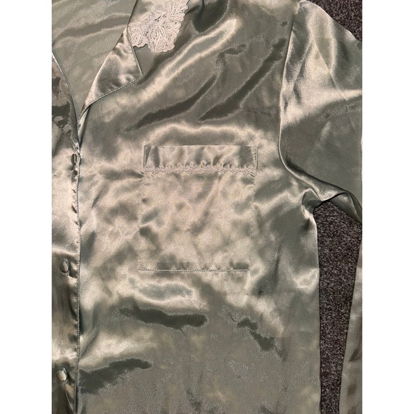 Morgan Taylor Intimates Green Long Sleeve Sleep Shirt/Pajama Top‎ - Picture 3 of 9